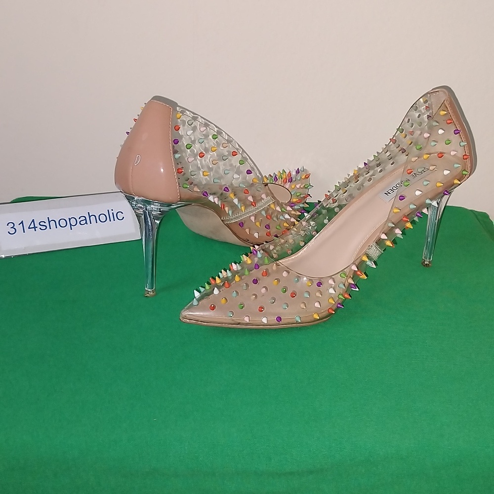Steve Madden Multicolor Spiked Heels - Picture 4 of 6
